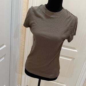 A New Day Taupe Short Sleeve Tee
